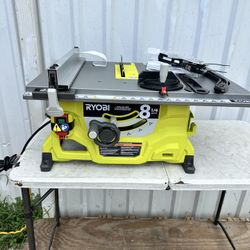 RYOBI 13 Amp 8-1/4 in. Compact Portable Corded Jobsite Table Saw (No Stand) USED $100
