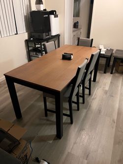 Ikea Dinner Table with 6 Chairs - Dinner Set
