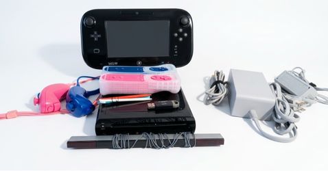 Wii U with accessories and games