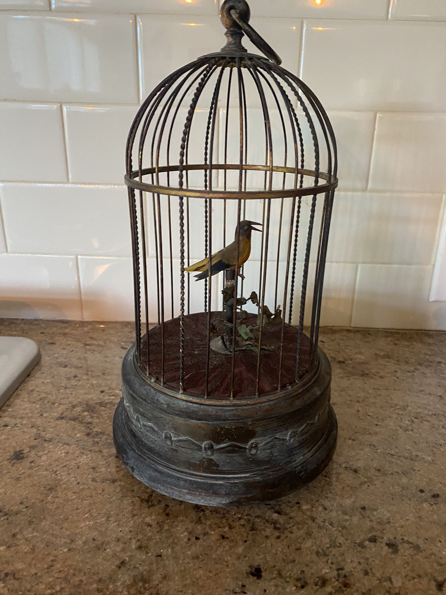 Chirping Bird In Cage Music  Box