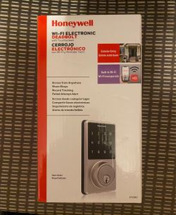 Honeywell Electronic WiFi Deadbolt Lock with Touchscreen Satin Nickel Finish