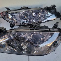 04-09 Mazda 3 Projector Headlights Luces Calaveras Micas Faros Focos Faroles 
