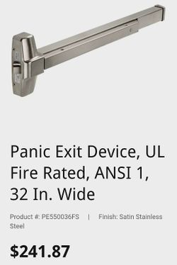 panic security bar