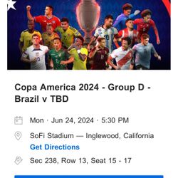 Copa America Brazil Tickets (Boletos para copa america)