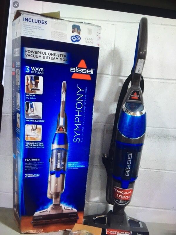 Bissell symphony vacuum cleaner and steam mop