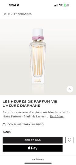 Cartier Diaphane Perfume New In Box 