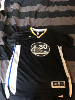 Black Adidas Steph Curry Jersey