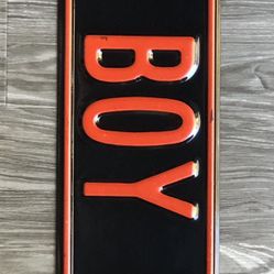 MAN CAVE “BAD BOY BLVD” Heavy Duty Metal Sign / Embossed Letters
