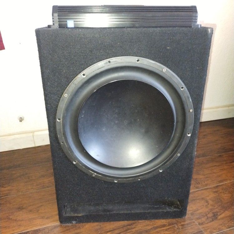 Subwoofer And Amplifier 15-in Subwoofer 5000 Watt Amplifier Complete System Everything Ready To Go