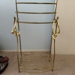 Freestanding Towel Rack & 4 Towel Rings