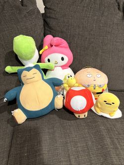 Japanese Character Plushes Lot – $60 (for all | separate prices in description)