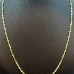 14k Gold Rope Chain. New. 