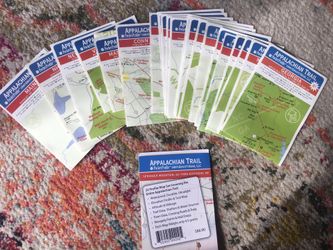 Ultralight section maps of Appalachian Trail