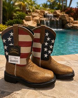 NEW JB Dillion Patriotic COWBOY BOOTS *Orig$270*