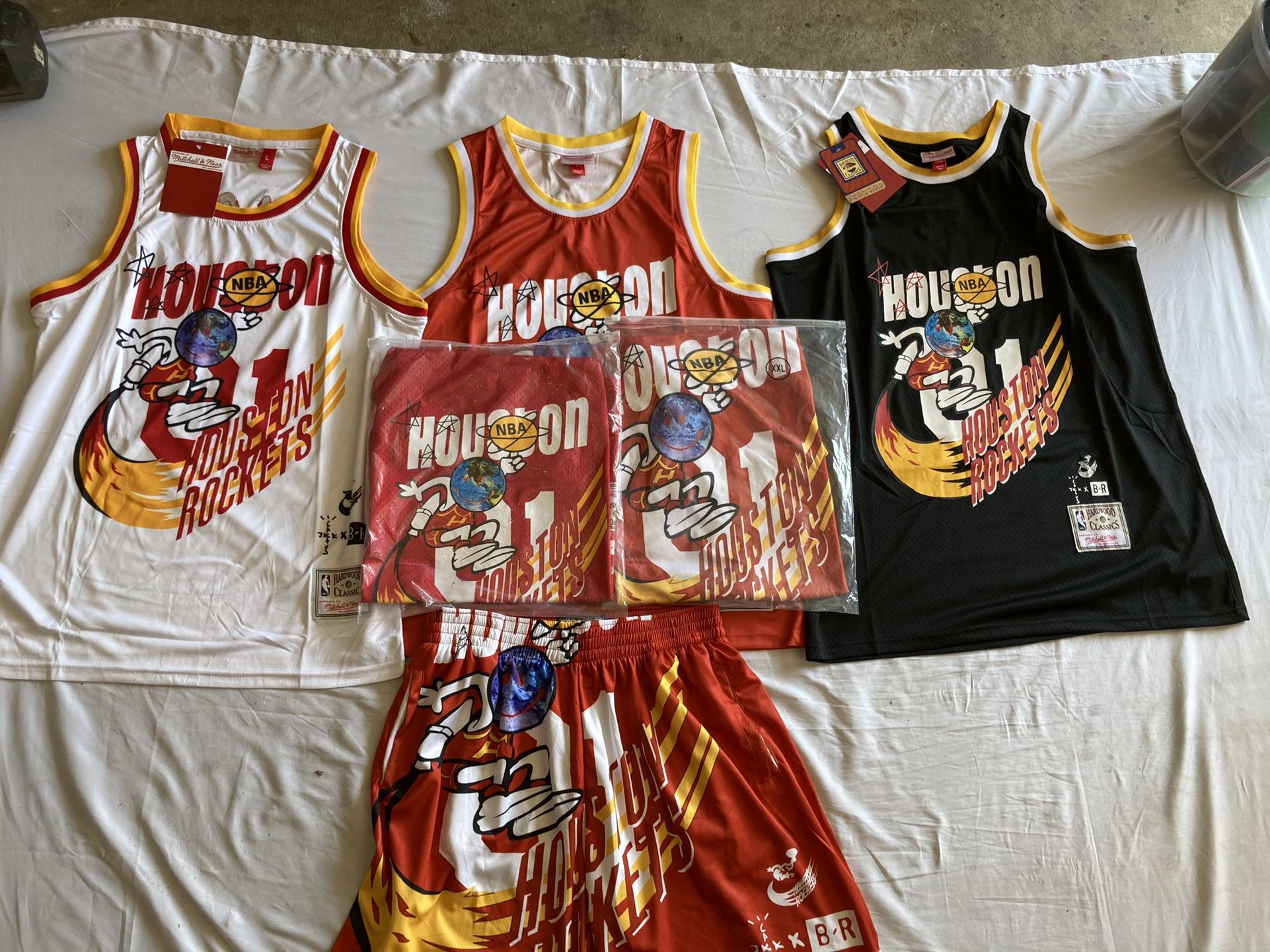 Travis Scott Cactus Jersey Basket Cactus Jack Rockets Jersey