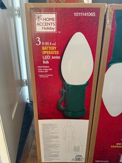 3ft jumbo Xmas bulbs converted to electric