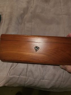 Small cedar lock box