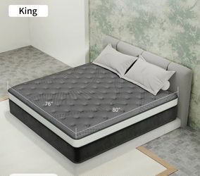 NEW King Size 12” Mattress in Box - Sealed