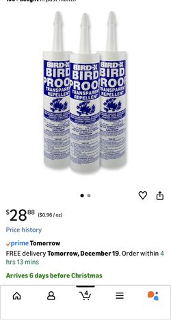 Bird-X Bird Proof Gel, Sticky And Transparent Clear Gel, Long-Lasting And Easy To Use, Each Tube Covers 10 Linear Feet, Pack Of 12 Tubes (10 Fl. Oz. E