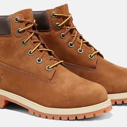Timberland® Junior Premium 6-Inch Waterproof Boots Size 4 MSRP $110