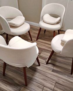 New in  box  4 Dinning chairs beige