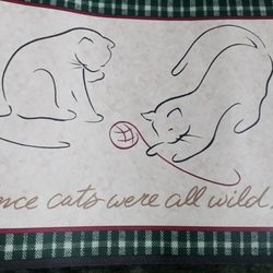 Once Cats Were Wild... Cute Cat Lovers Wallpaper Border 15 Yards X 9in.