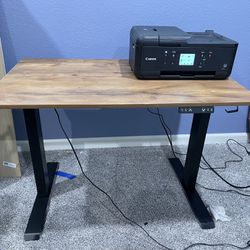 Sit Stand Desk & Canon Printer
