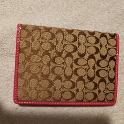 Coach Passport Holder