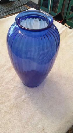 Oversized glass vase