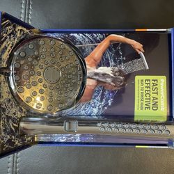 Waterpik Dual Shower Head - High Pressure 12-Spray Combo (Chrome) – Brand New