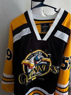 Guinness Authentic Hockey Jersey XXL Ireland #59 Toucan Beer St James Gate Black