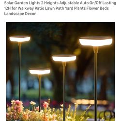Solar outdoor lights