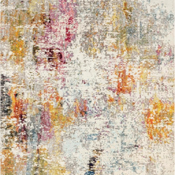 12x15 abstract area rug- extra large colorful modern rug