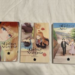 Anime Romance Manga Collector Set – A Galaxy Next Door Vol 1–3 – Like New