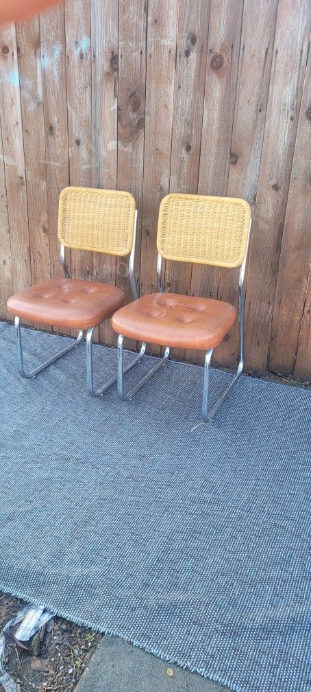 Mid Century. Cane Chairs