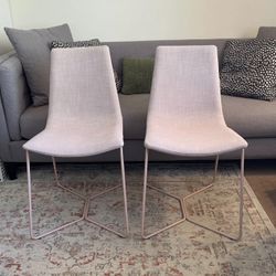 2 West Elm Slope Dining Chairs