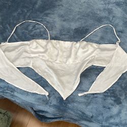 white tieable crop top 