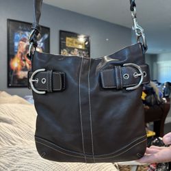 Coach Soho Leather Hobo Bag – Vintage, Soft Brown, Great Condition! 