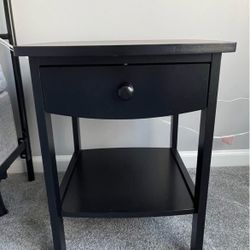 Black Wood End Tables (set of 2) 