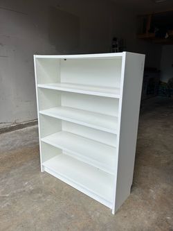 White 4-Shelf Bookcase