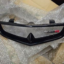 2004 2005 JDM Acura TSX Feel's Feels Front Grille Grill Euro R Badge