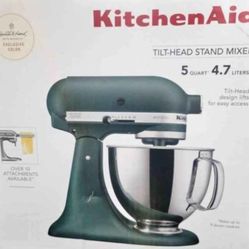 5qrt green kitchenaid mixer