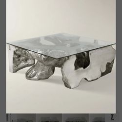 Z GALLERIE SEQUOIA COFFEE TABLE