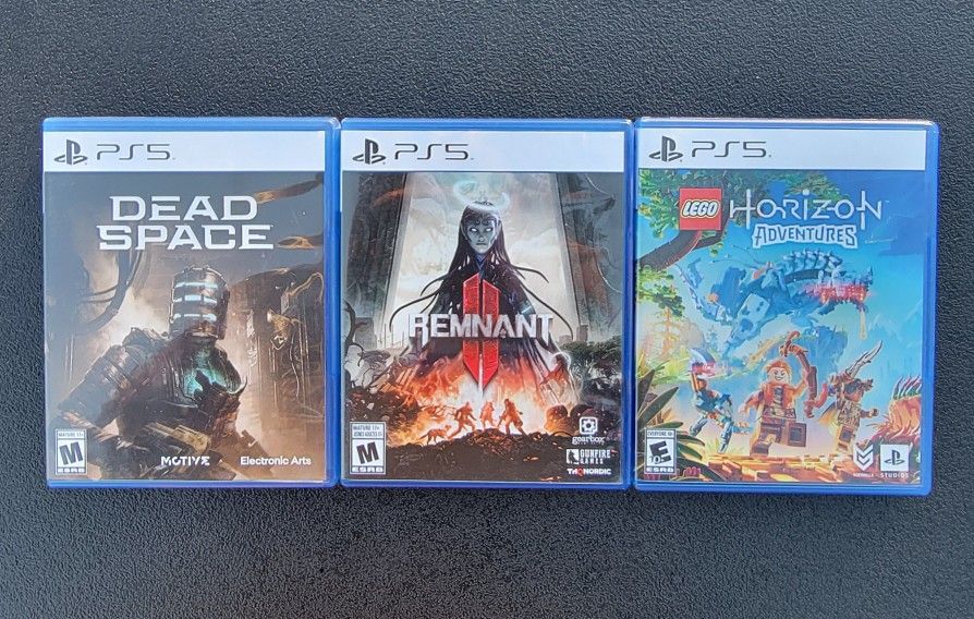 PS5 Games - DeadSpace & Remnant & Lego Horizon Adventures - 3 Games - In Very-Good Condition - See Photos Description