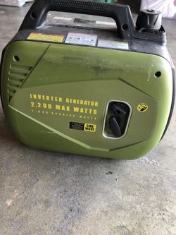 Sportsman generator 2,200 watts