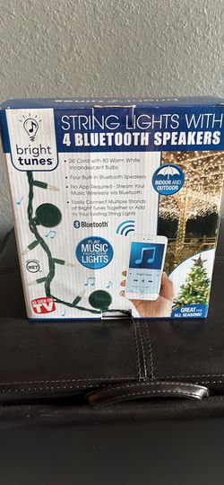 Bright Tunes String Lights W/ 4 Bluetooth Speakers