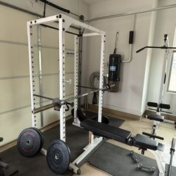 Weight Rack Includes Bench And Bar