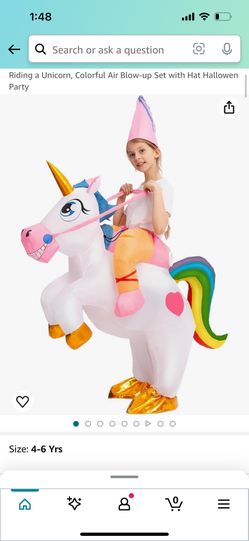 Unicorn Pink Costume 4-6yrs Size