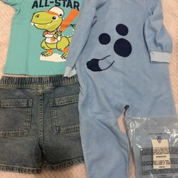Toddler Boy Clothes Lot 3T - Bluey Children's Place, Cat & Jack, - New With Tags