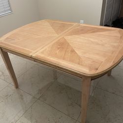 All Wood Dining Table Ready For Stain Of Your Choice